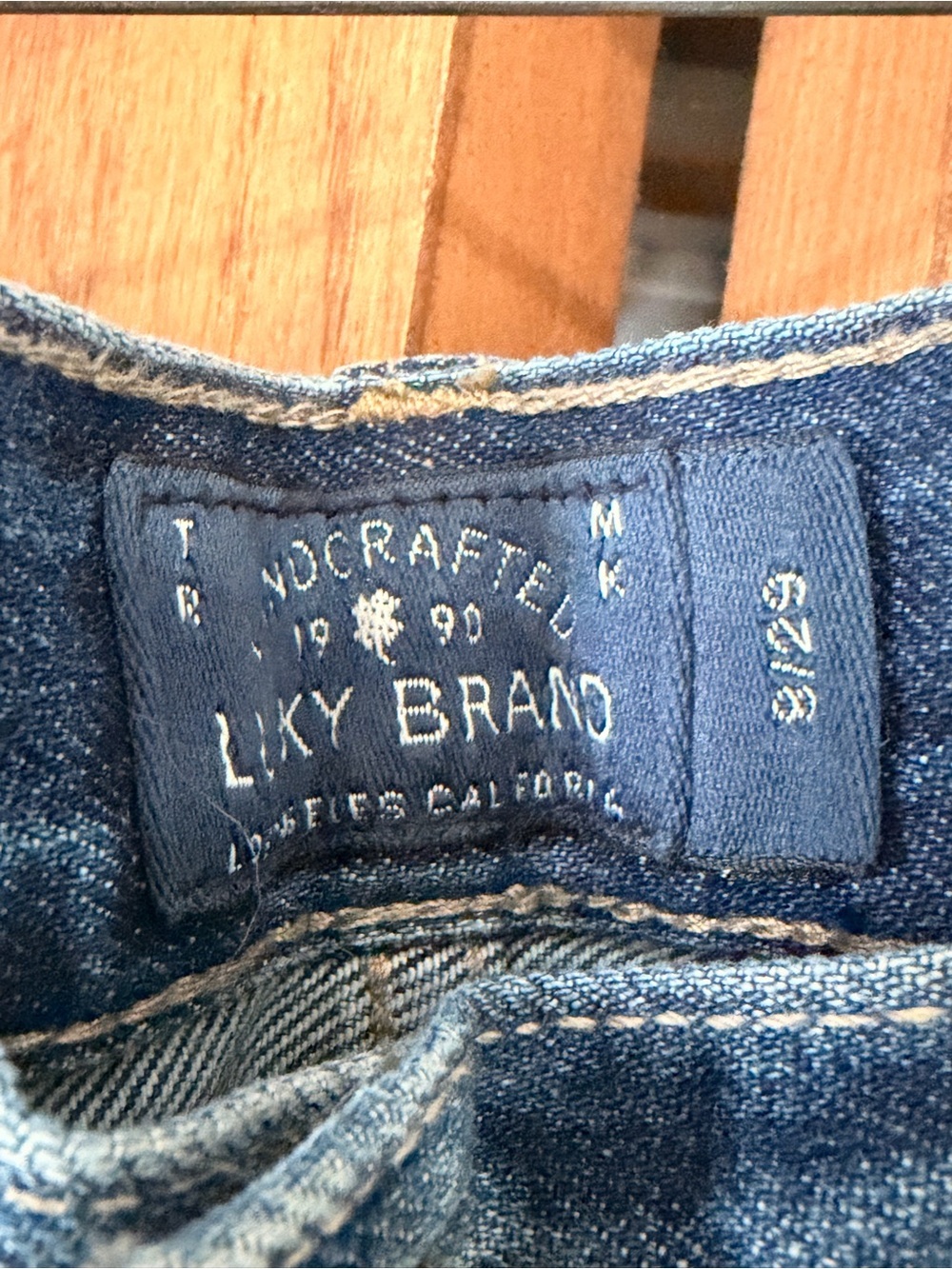 Lucky Brand Light Blue Distressed Straight Leg Jeans - Picture 3 of 7